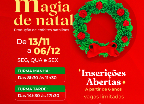 Oficina de Artes Visuais: Produção de enfeites natalinos