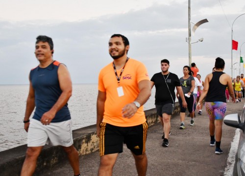 Caminhada monitorada pela orla