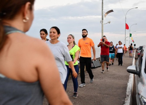 Caminhada monitorada pela orla