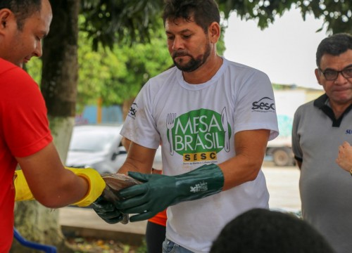 Mesa Brasil - IBAMA e PRF Destinam Apreensão De Peixe ao Programa