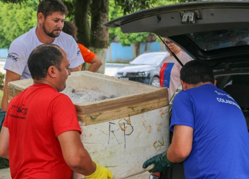 Mesa Brasil - IBAMA e PRF Destinam Apreensão De Peixe ao Programa