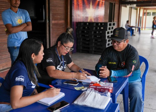 Doação de Bio Açaí pela Conab