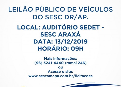 Aviso de Leilão 