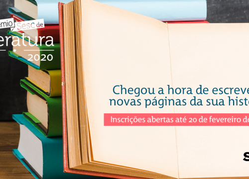 Prêmio Sesc de Literatura abre inscrições para edição 2020