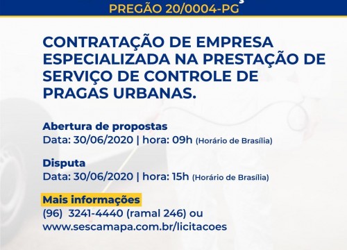 Aviso de Licitação | Pregão Eletrônico 