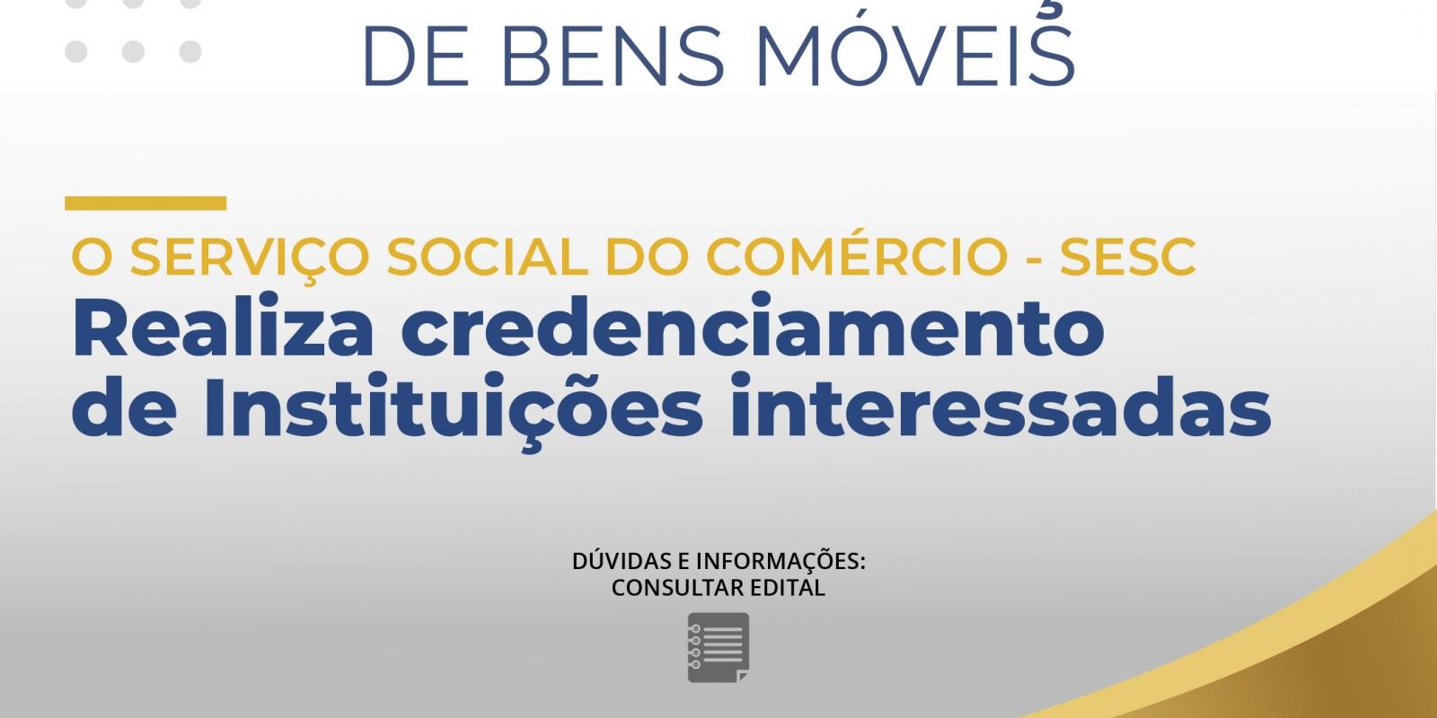 EDITAL DE DOAÇÃO DE BENS MÓVEIS