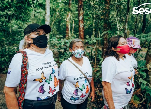 Passeio com Grupo Alegria de Viver (TSI - Trabalho Social com Idosos) no Bioparque da Amazônia