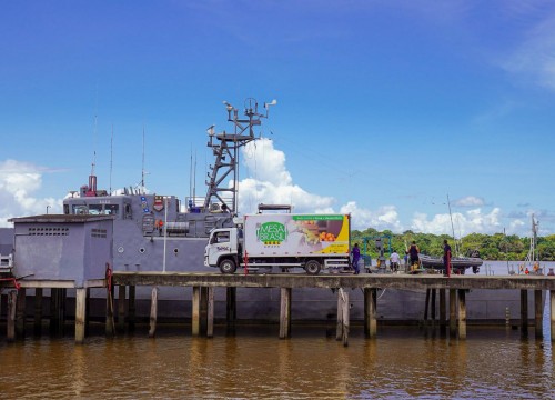 Apreensão Pescado - Marinha do Brasil, Ibama para o Programa Mesa brasil
