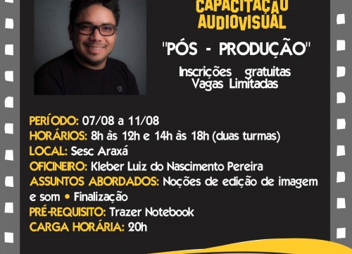 Sesc Amapá realiza oficina de audiovisual com foco em pós-produção