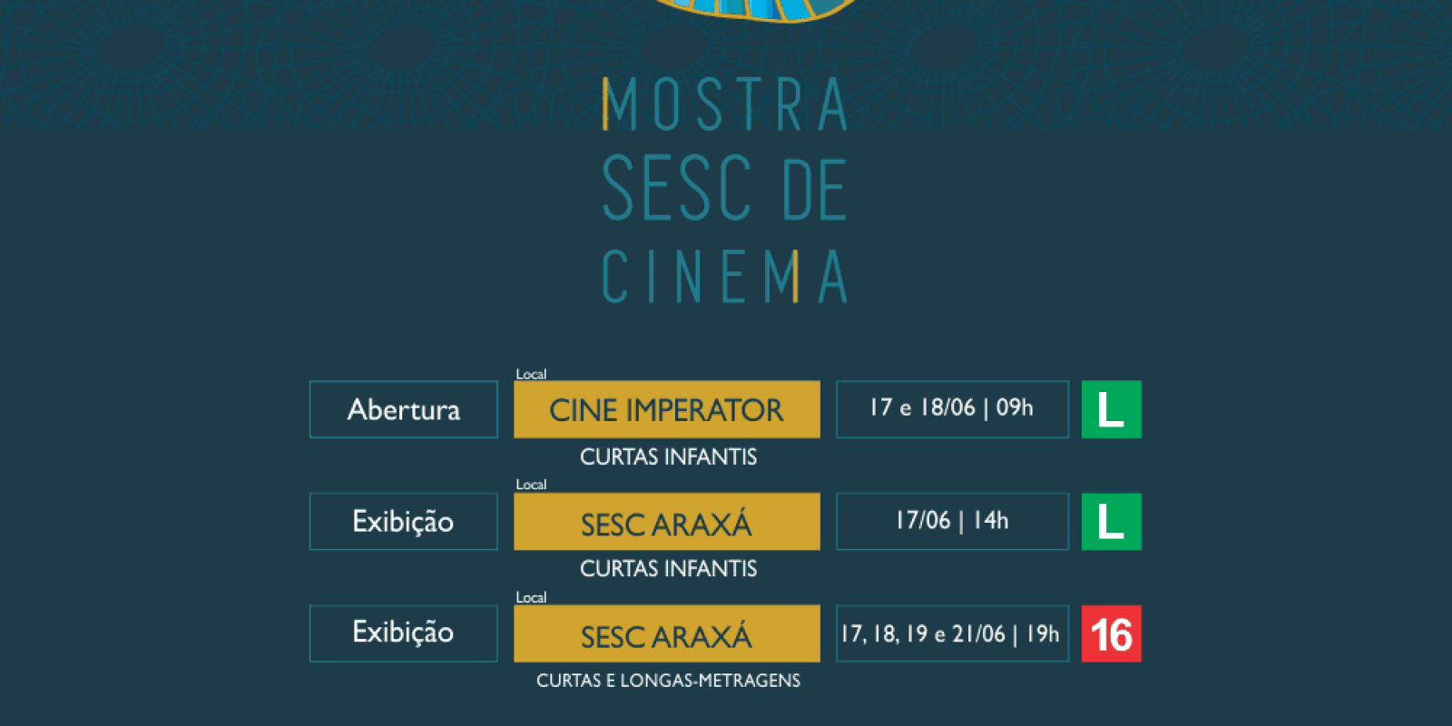 Sesc AP realiza a 2ª edição da Mostra Sesc de Cinema com a apresentação de curtas e longas-metragens de todas as regiões do Brasil.