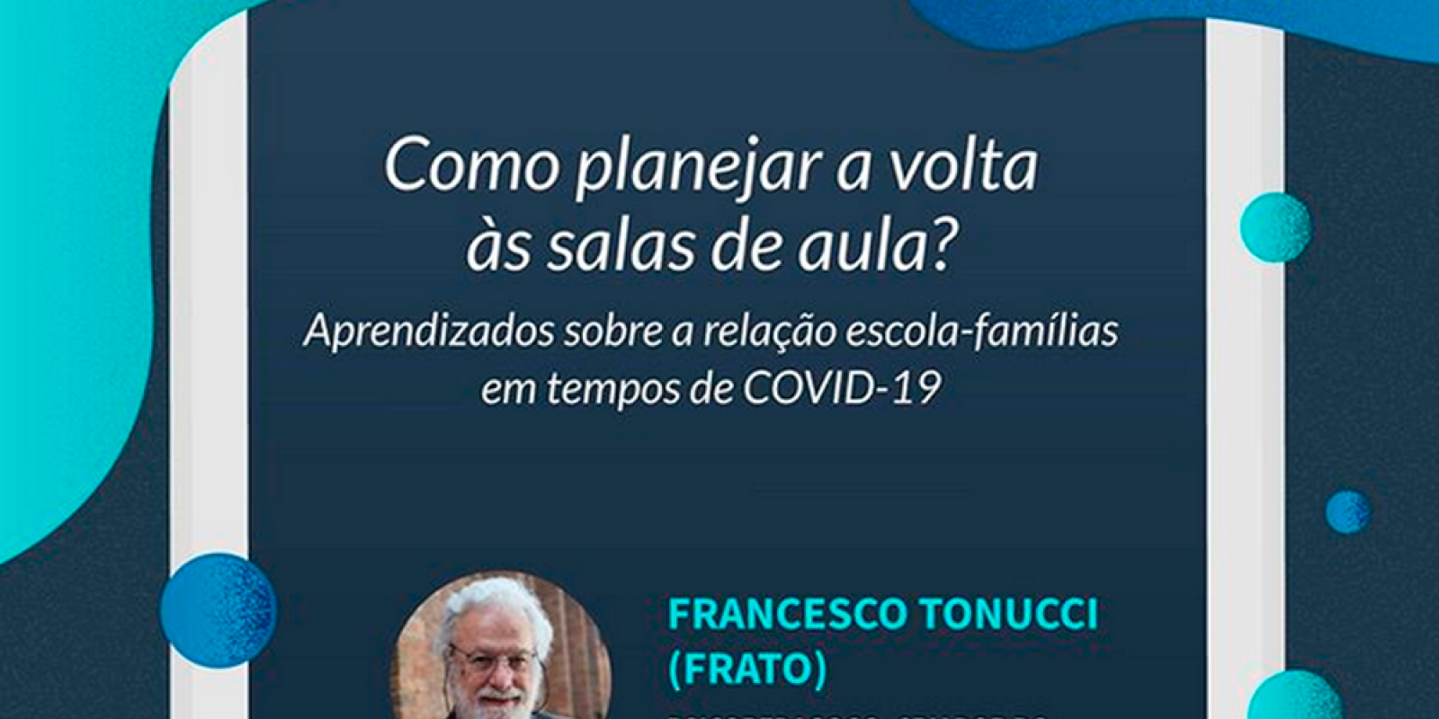 Francesco Tonucci debate a reabertura e reinvenção das escolas após o fim da pandemia Francesco Tonucci debate a reabertura e reinvenção das escolas após o fim da pandemia