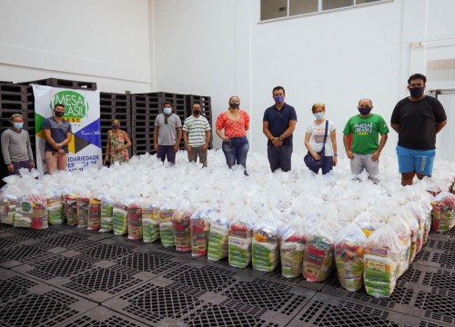 Repasses da campanha nacional Mesa Brasil Urgente são convertidos em 400 cestas básicas