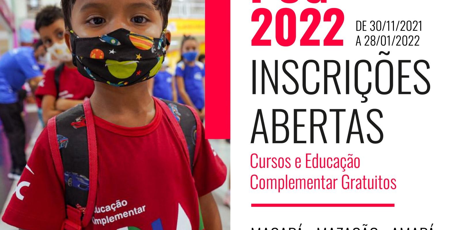 Sesc Amapá abre vagas para bolsas nas atividades culturais, educativas e recreativas com início em 2022