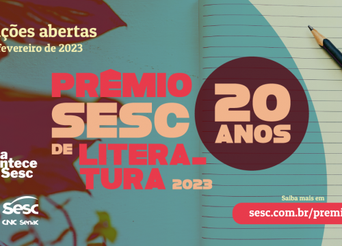 Prêmio Sesc de Literatura abre inscrições para 20ª edição