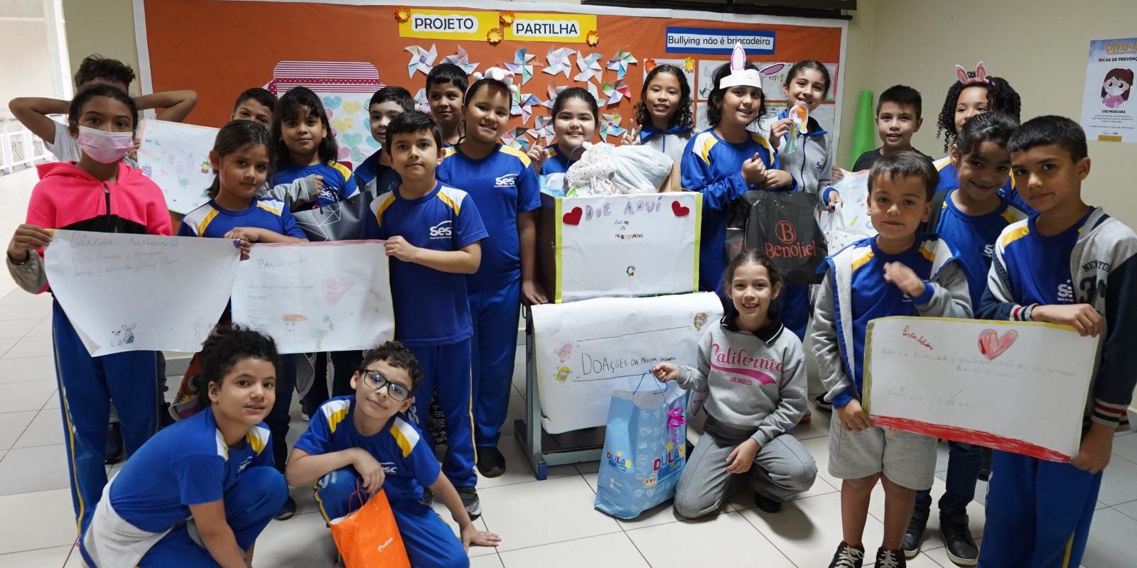 Projeto Partilha trabalha valores para a vida em sociedade com alunos da Escola Sesc Projeto Partilha trabalha valores para a vida em sociedade com alunos da Escola Sesc