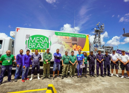 800 quilos de lagosta apreendidos na costa do Amapá são doados para 27 instituições atendidas pelo Mesa Brasil