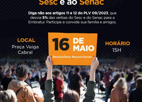 Dia S: atos simultâneos públicos em todo o Brasil nesta terça-feira (16)