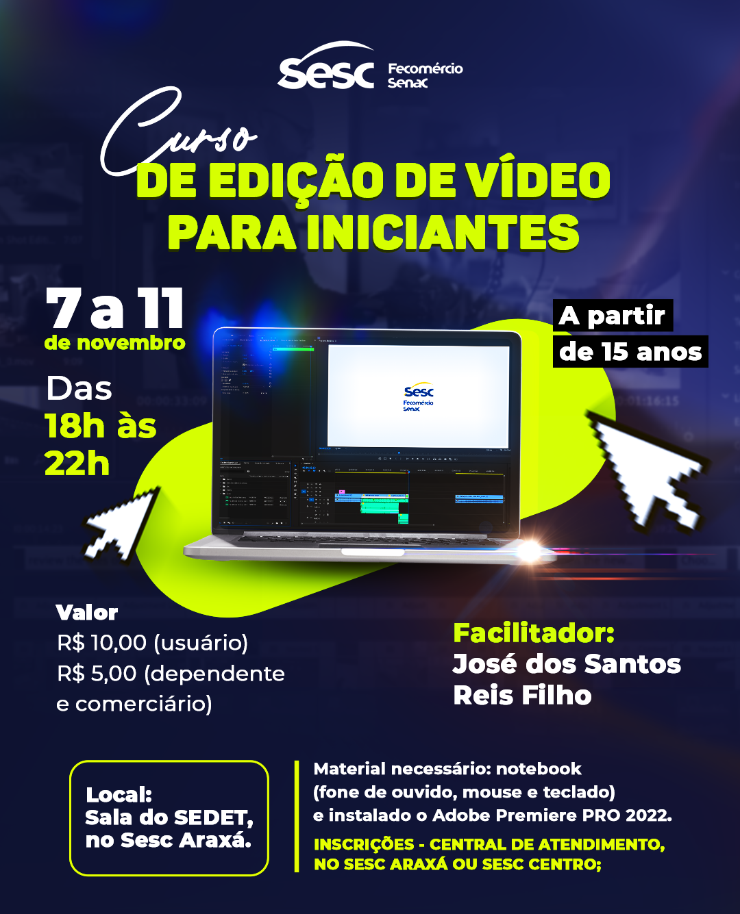 Curso edição de vídeo para iniciantes