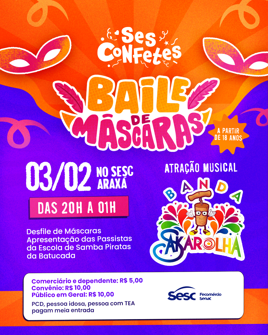 Sesconfetes: Baile de Máscaras